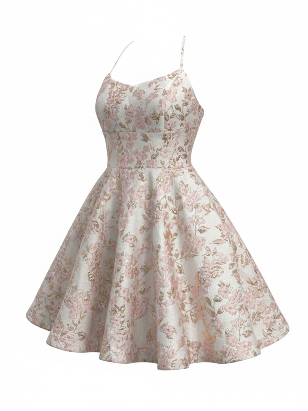 🌸 Cherry Blossom Dream Dress 🌸 B. Darlin Pink Floral Jacquard | Coquette Spring